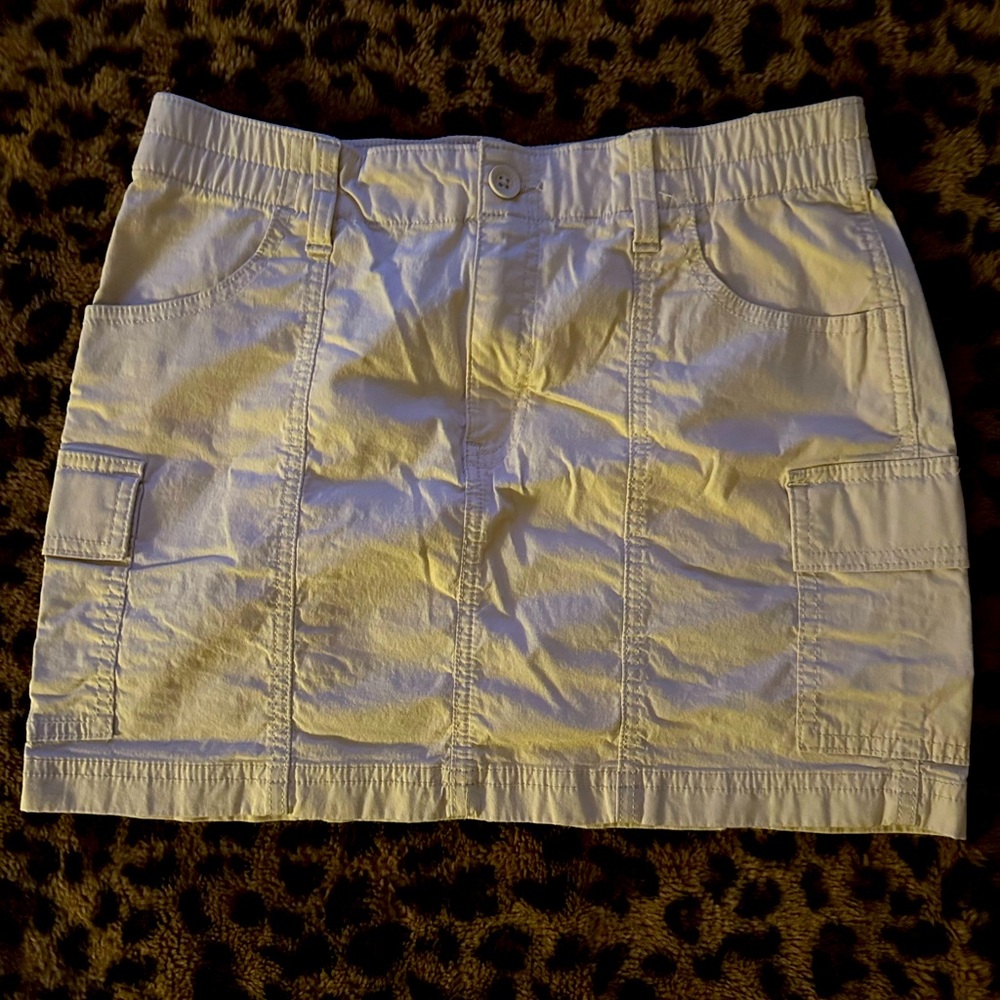Hollister Cream Mini Skirt